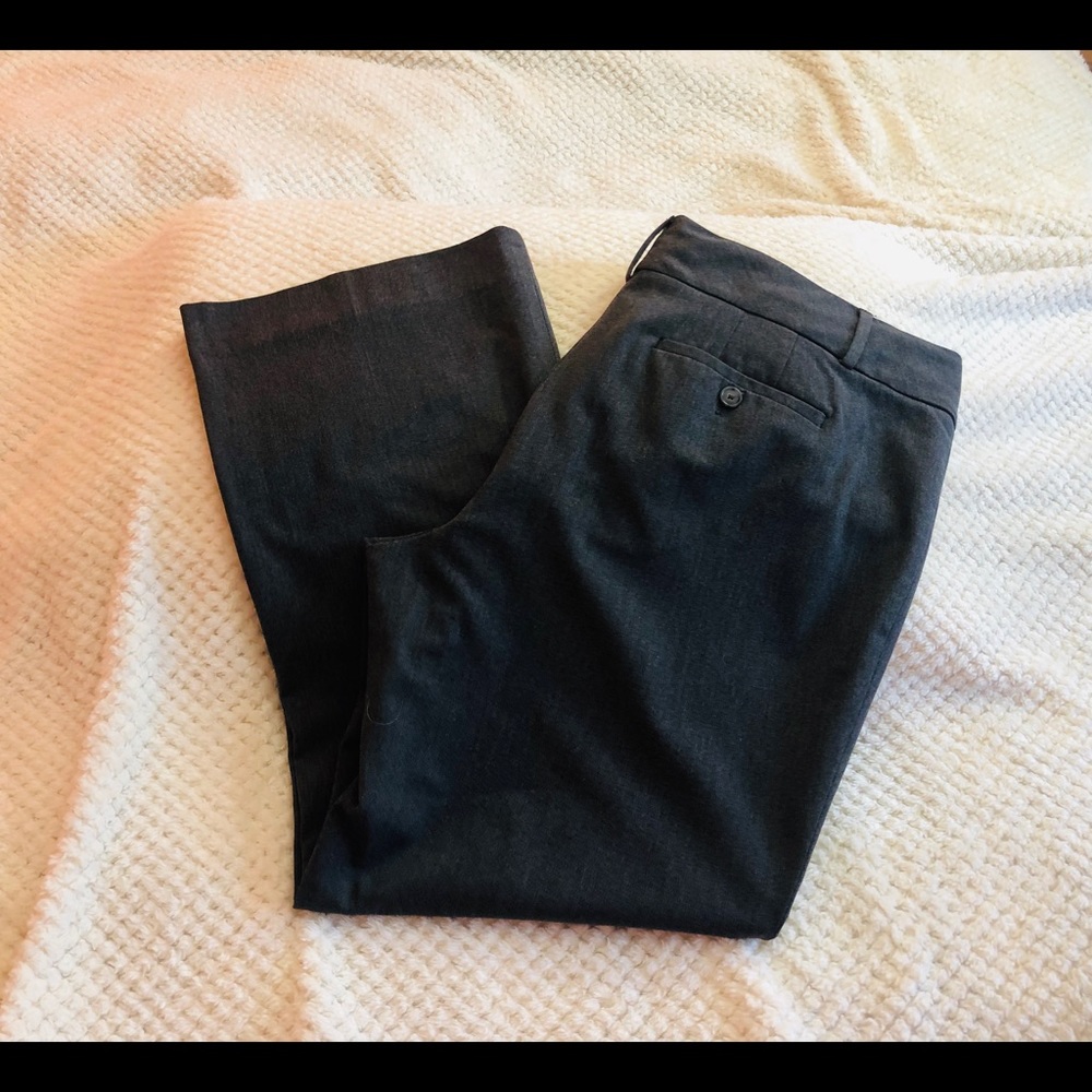 LOFT Gray Julie Trouser Size 14